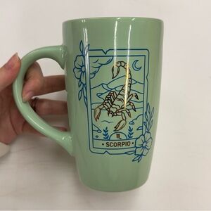 Green Scorpio Tarot Card Scorpion Tall Mug Zodiac Witchy Cute
